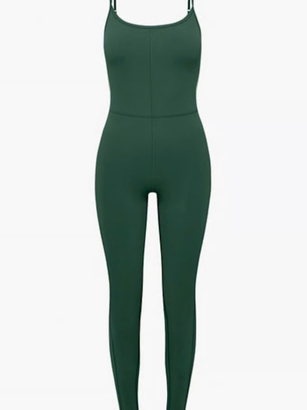 Wilfred Deep Green Slim-Strap Jumpsuit